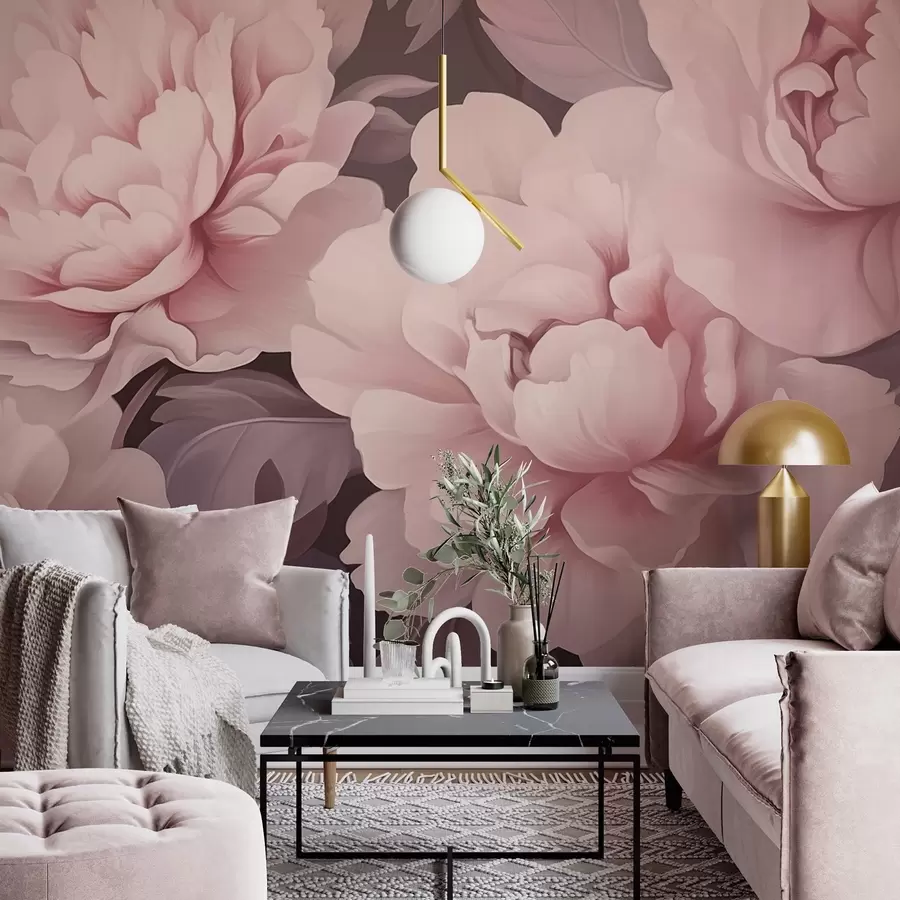 wall murals Peonies w04375