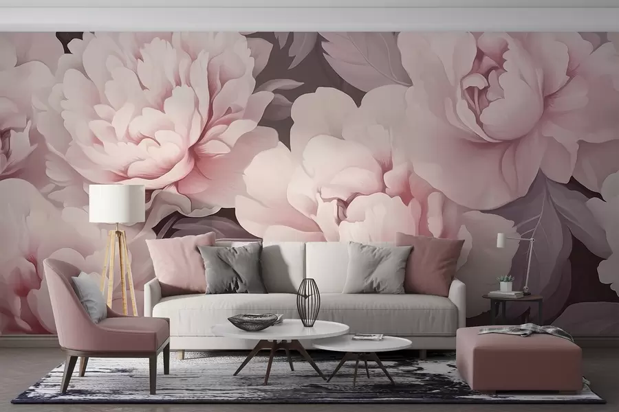 wall murals Peonies w04375