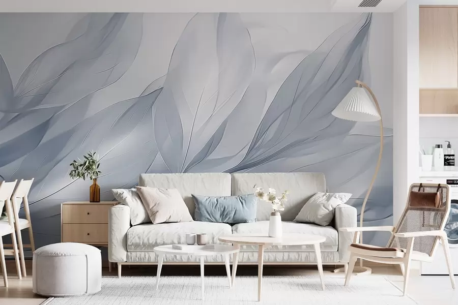wall murals Transparent leaves w04376v1