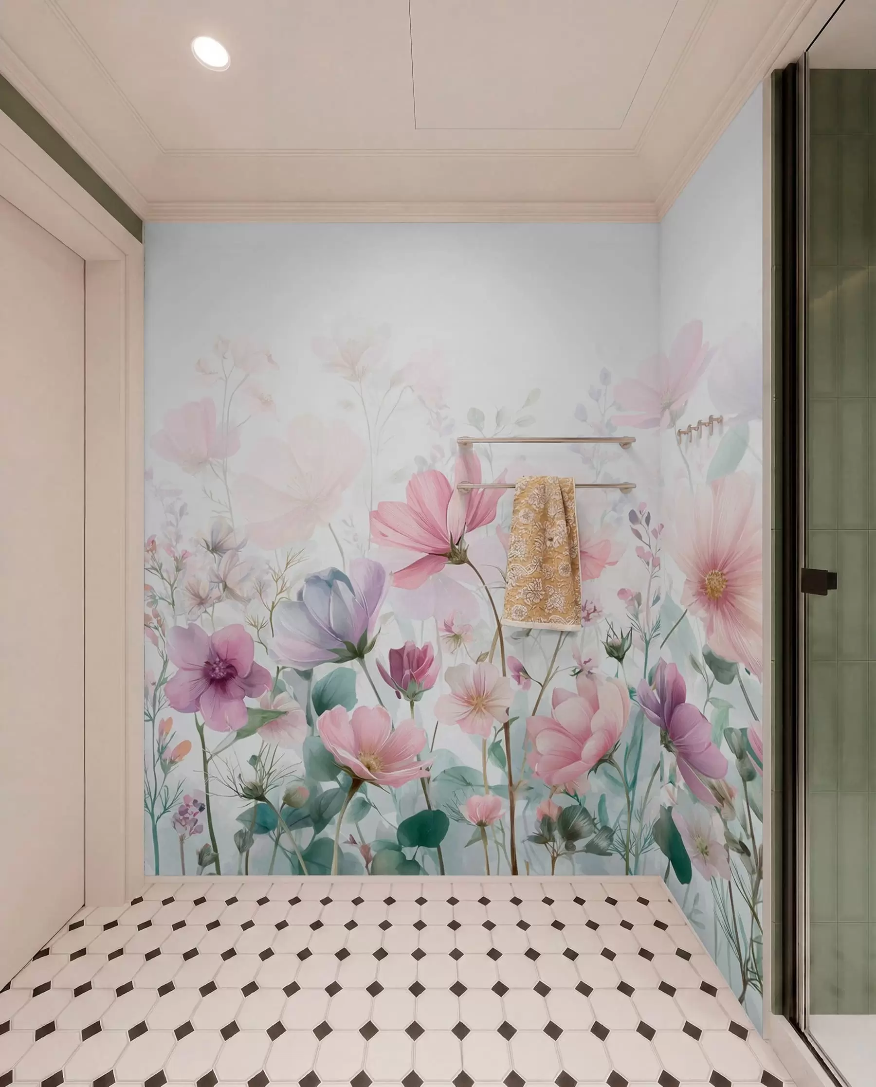 wall murals Blushing Meadow w04171