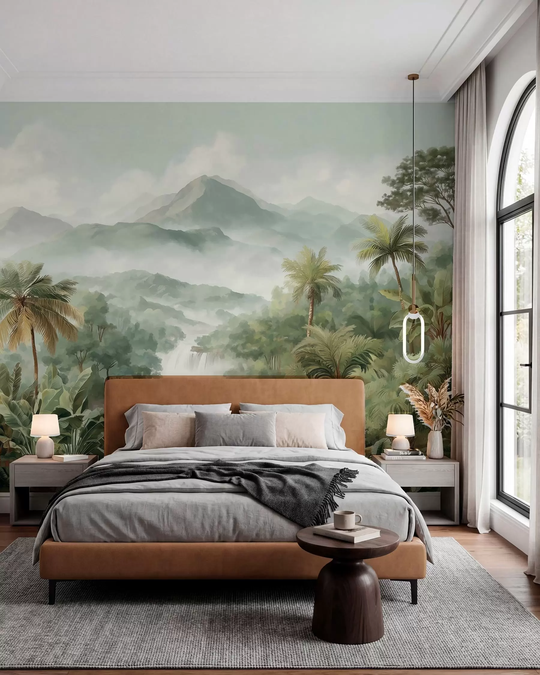wall murals Jungle Waterfall w04306