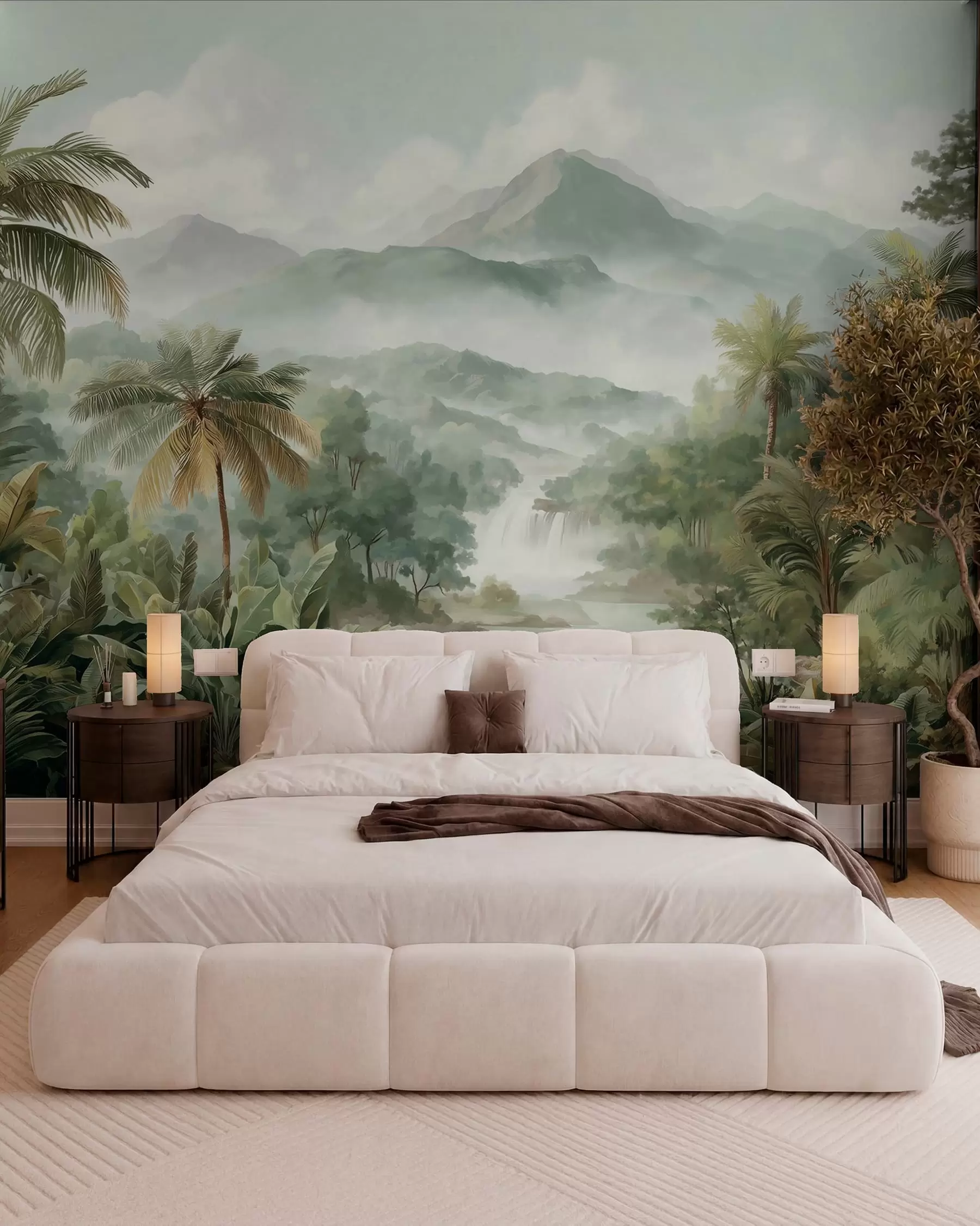 wall murals Jungle Waterfall w04306