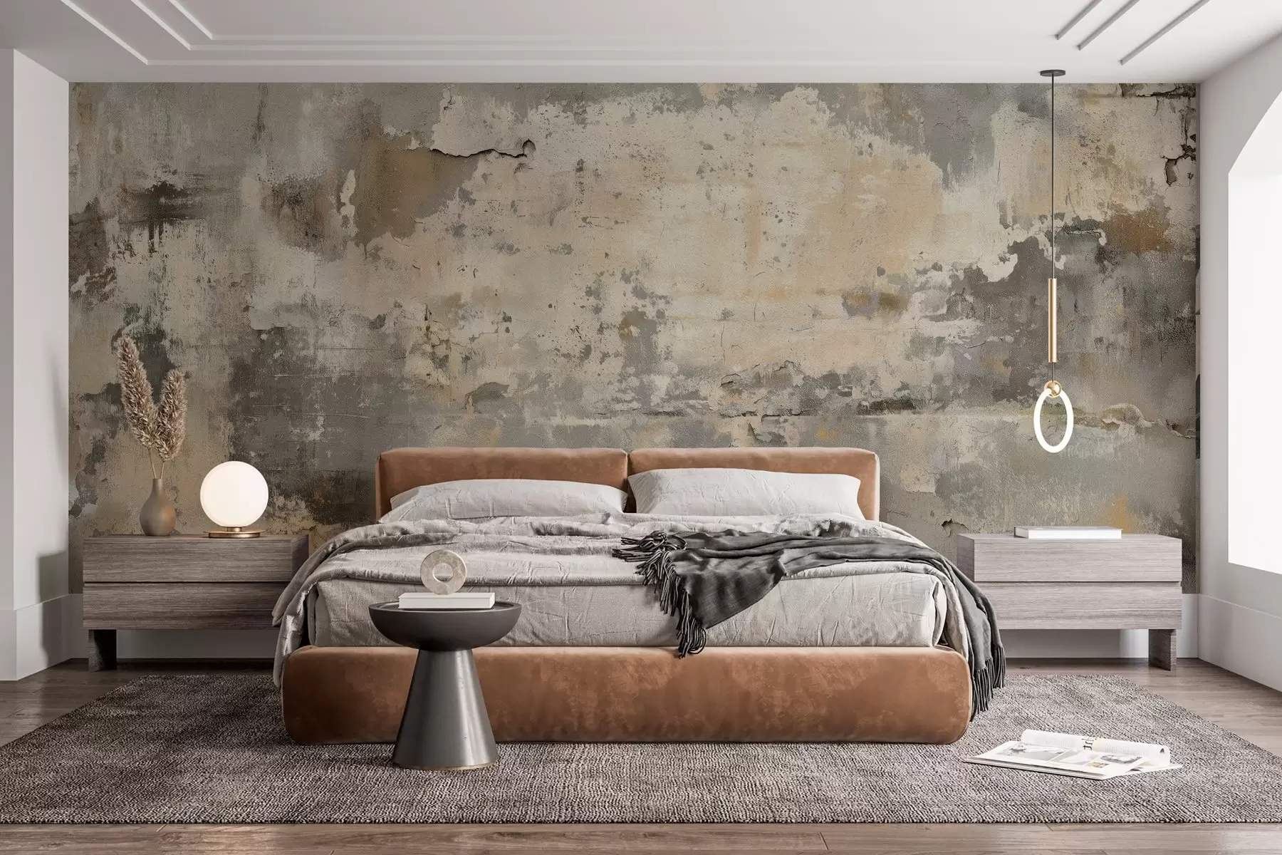 wall murals imitation of a textured old wall w04311