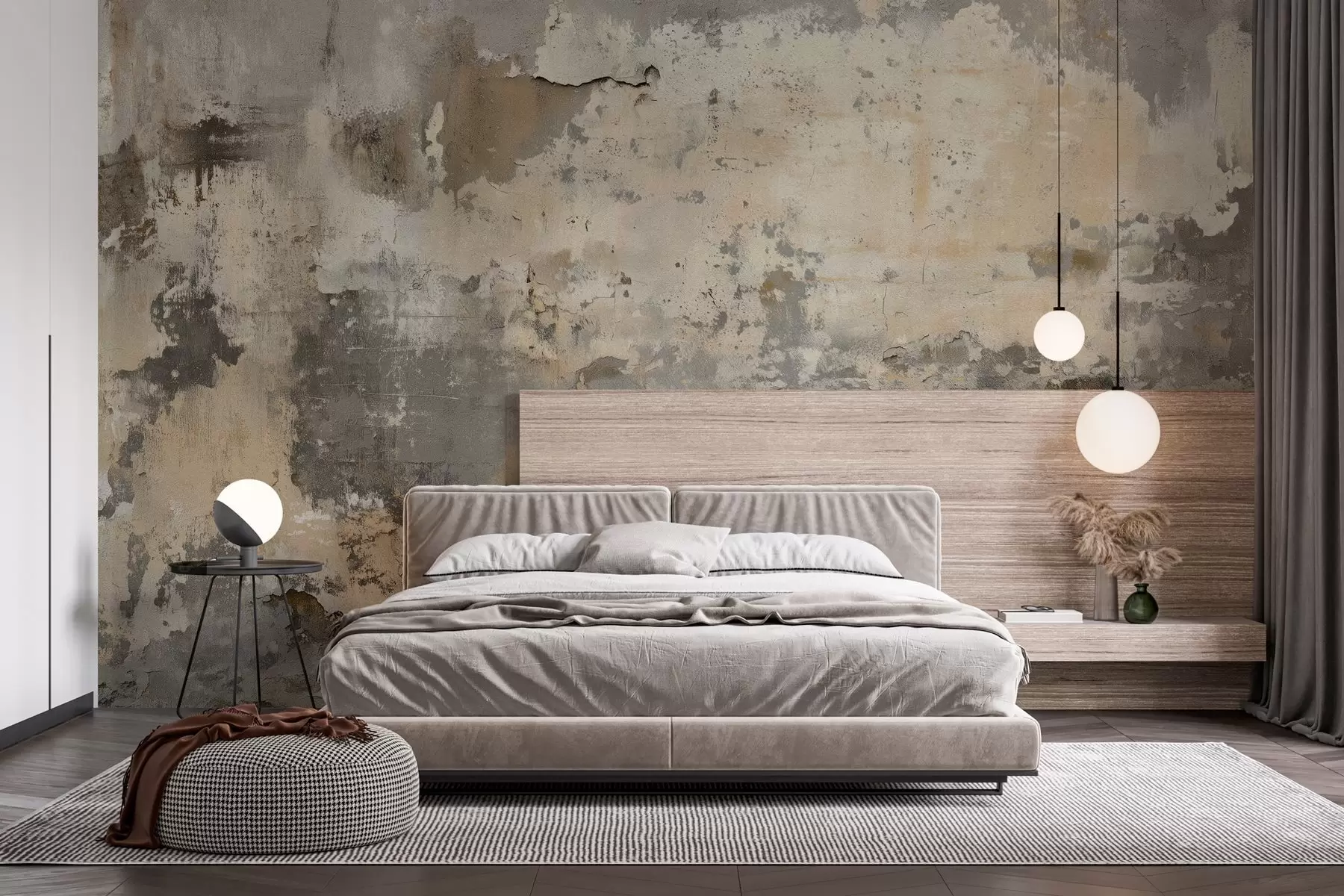 wall murals imitation of a textured old wall w04311