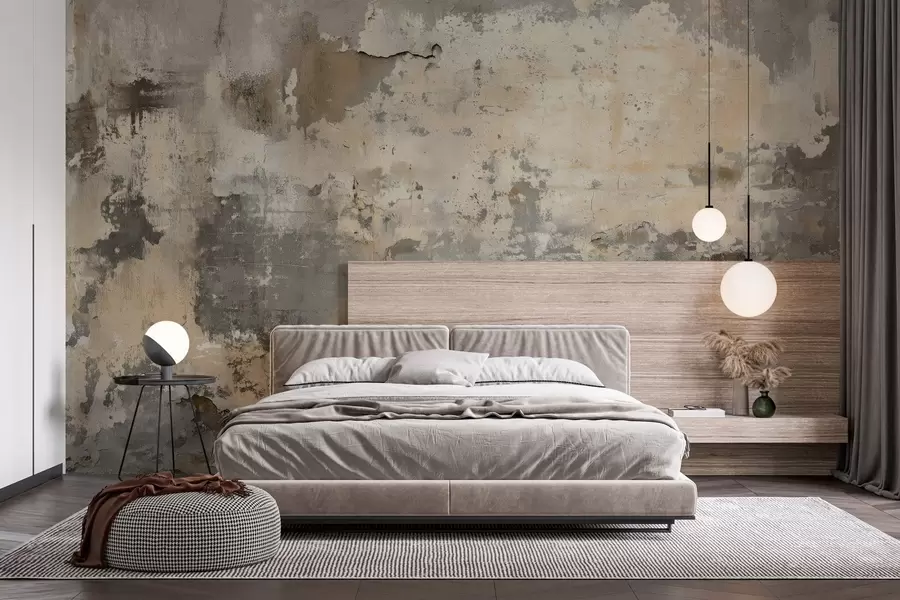 wall murals imitation of a textured old wall w04311