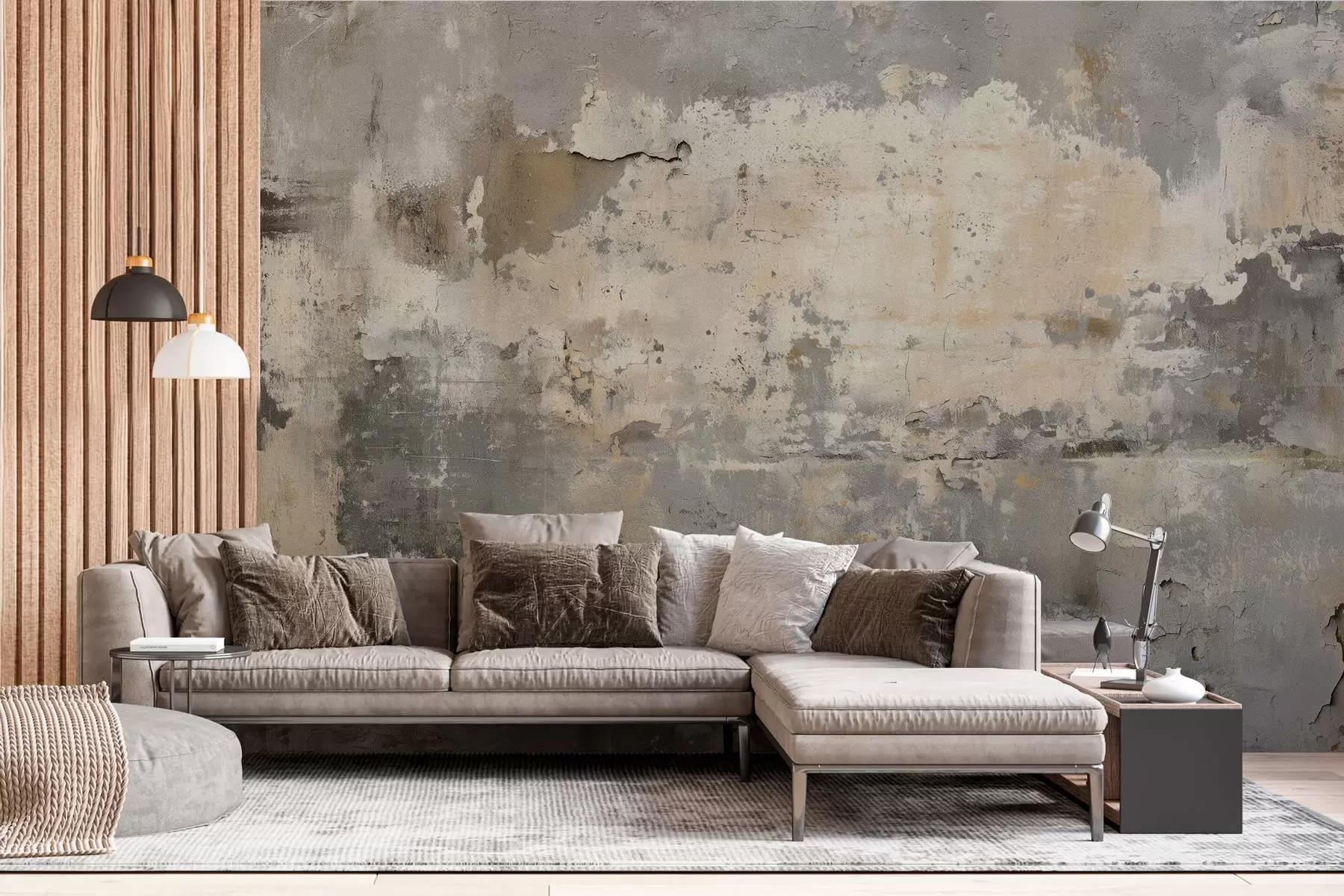 wall murals imitation of a textured old wall w04311