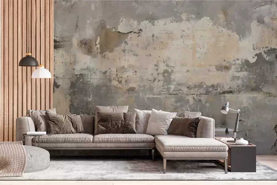 wall murals imitation of a textured old wall w04311