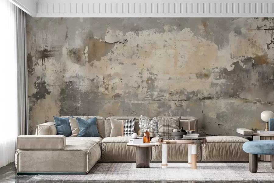 wall murals imitation of a textured old wall w04311