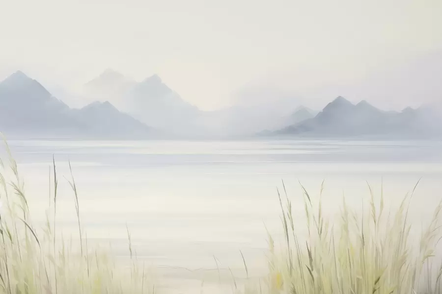 wall murals Mountain lake w04409