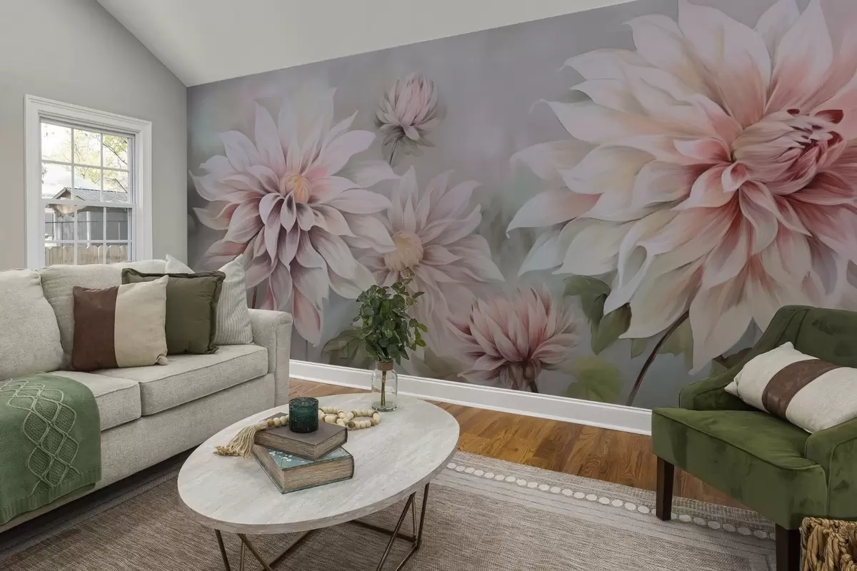 wall murals Dahlias w04431