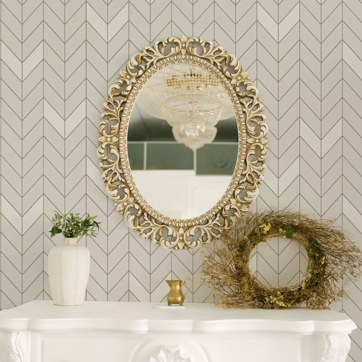 Wallpaper Geometric pattern with thin lines a00487