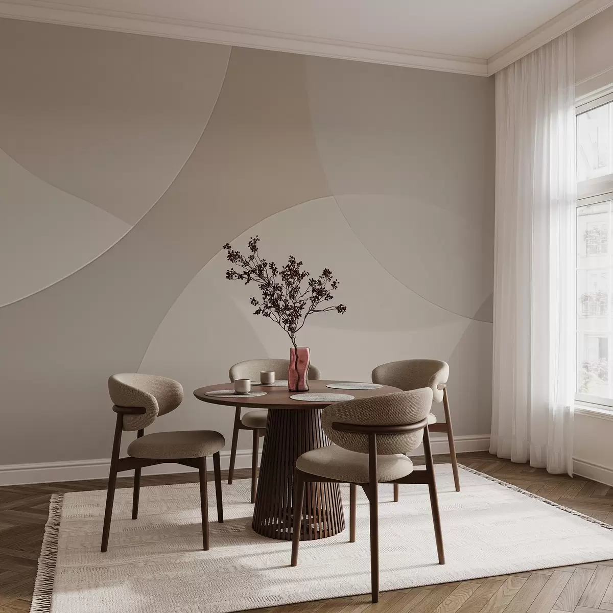 wall murals Abstract circles w04439