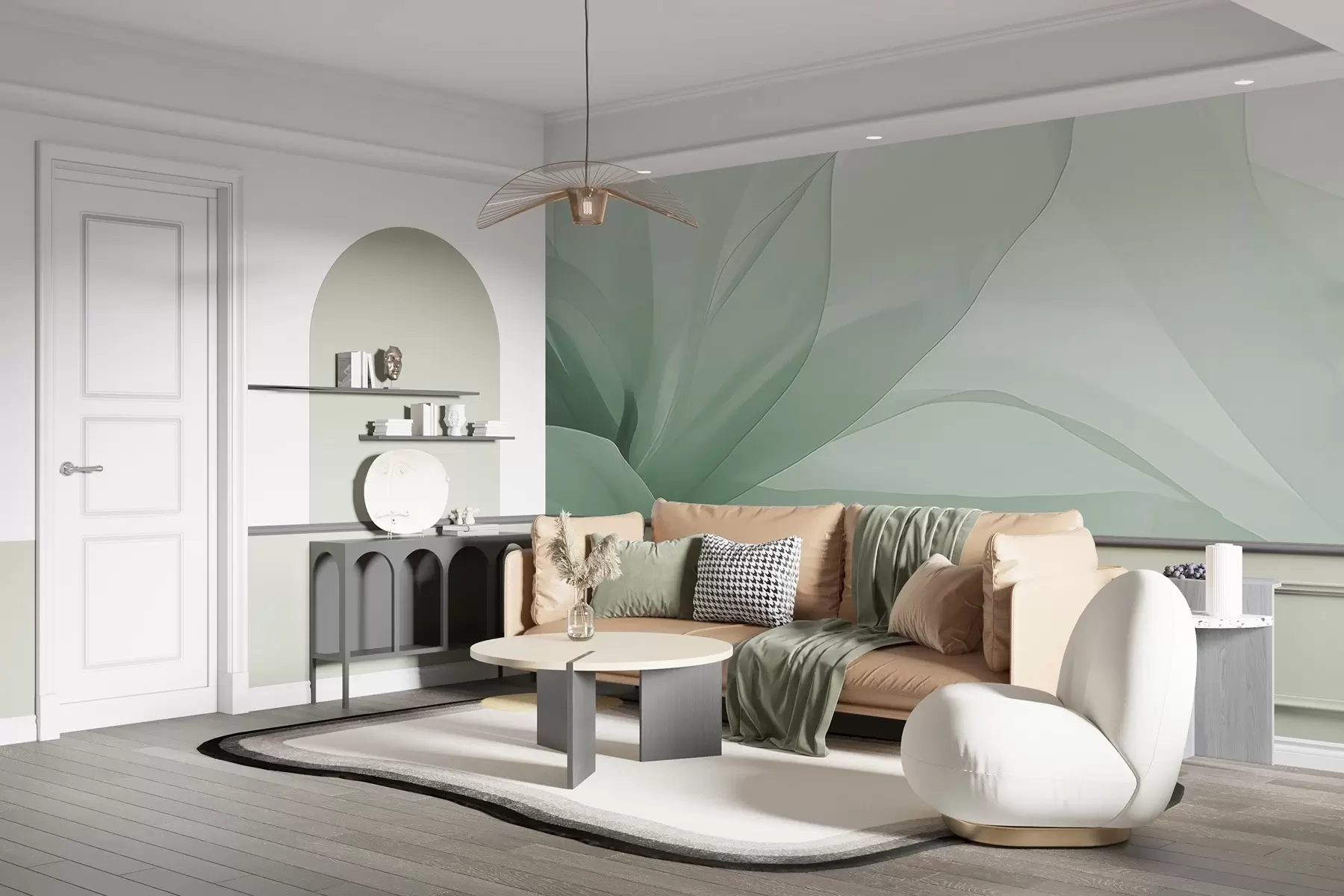 wall murals Abstract flower w04435v1