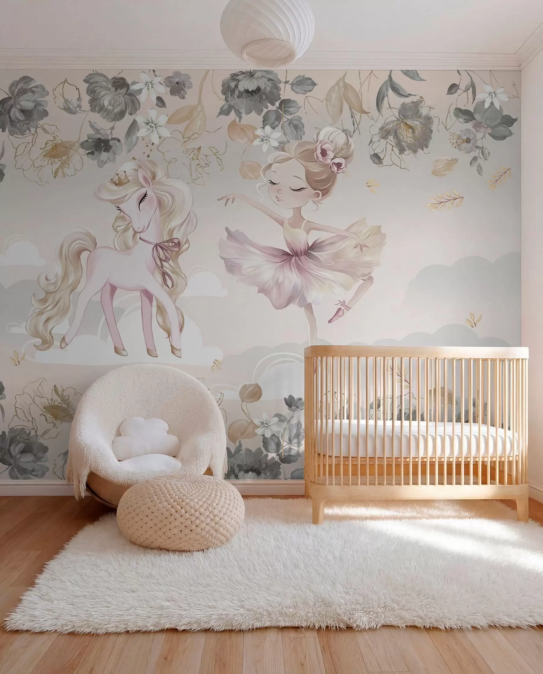 wall murals Pony and Ballet w04419