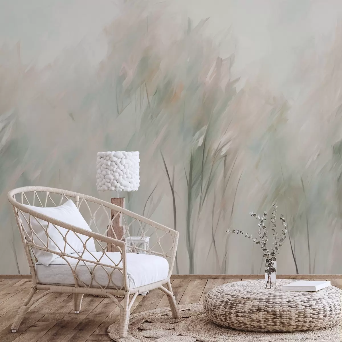 wall murals Trees imitation painting w04411v1