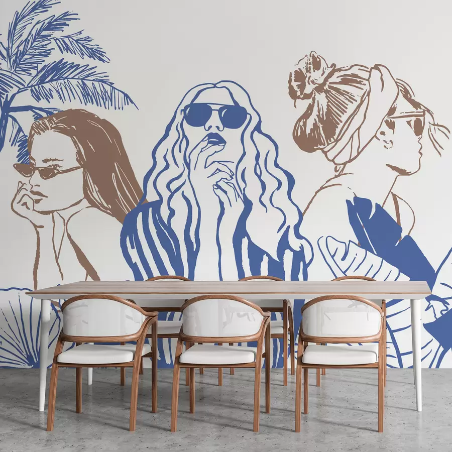 wall murals Girls w04463