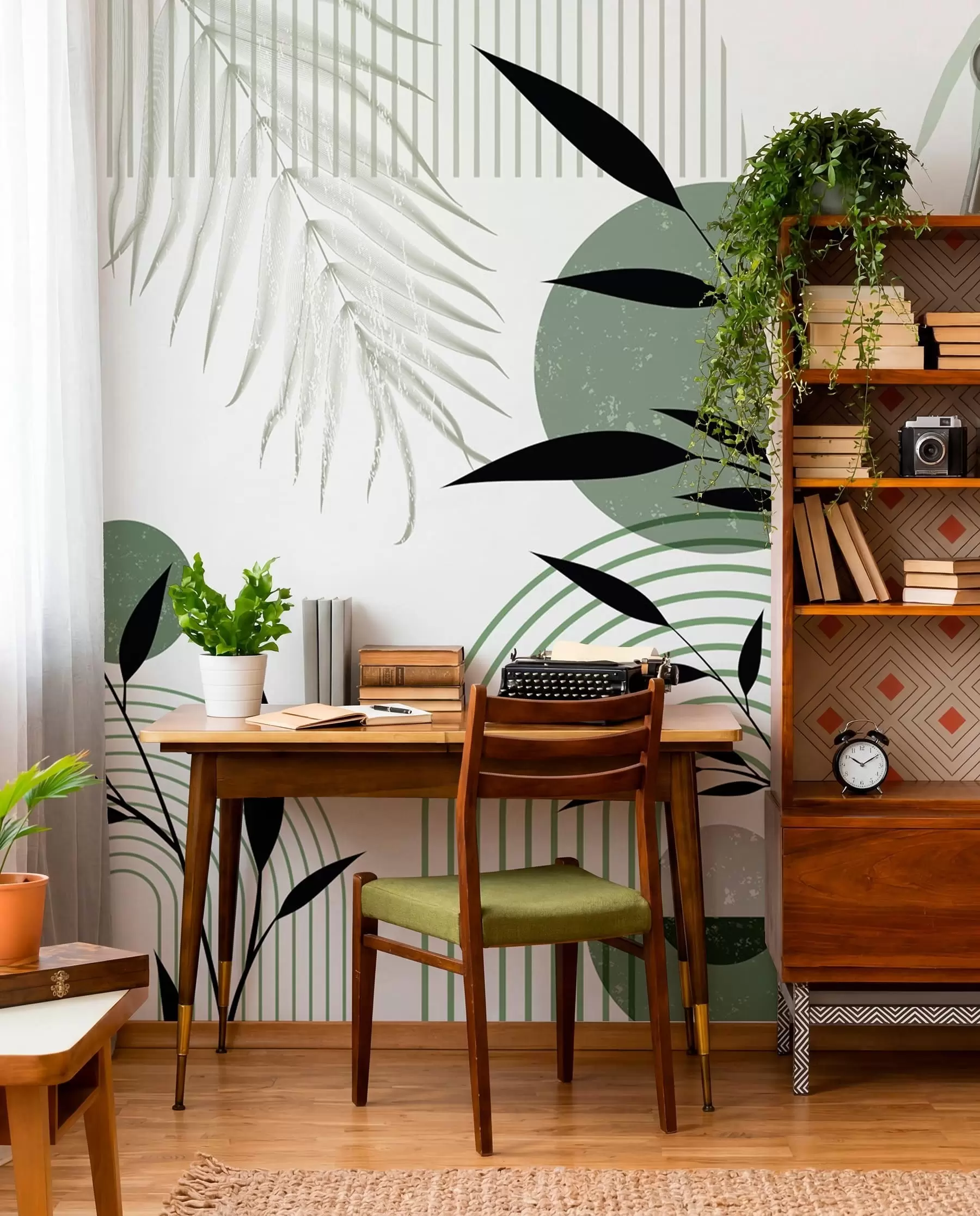 wall murals Botanical Circles w09384