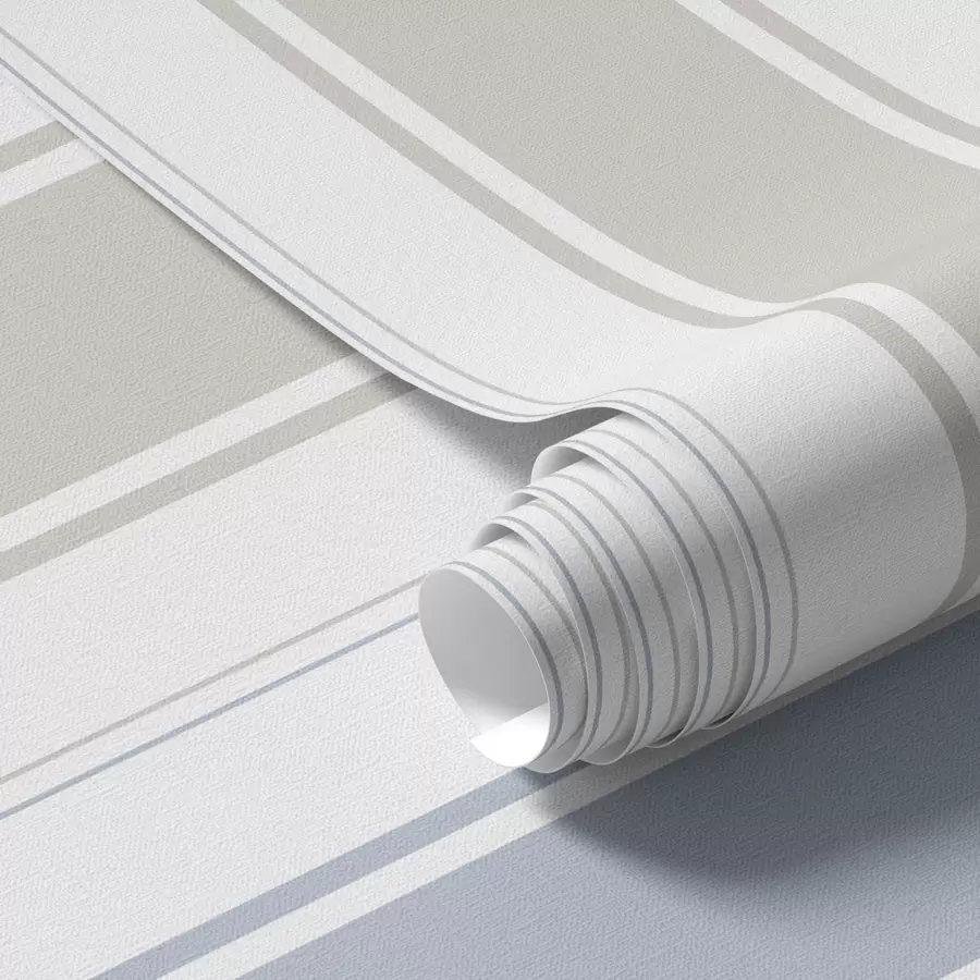 wall murals Gray and blue wide stripes on a white background a00558