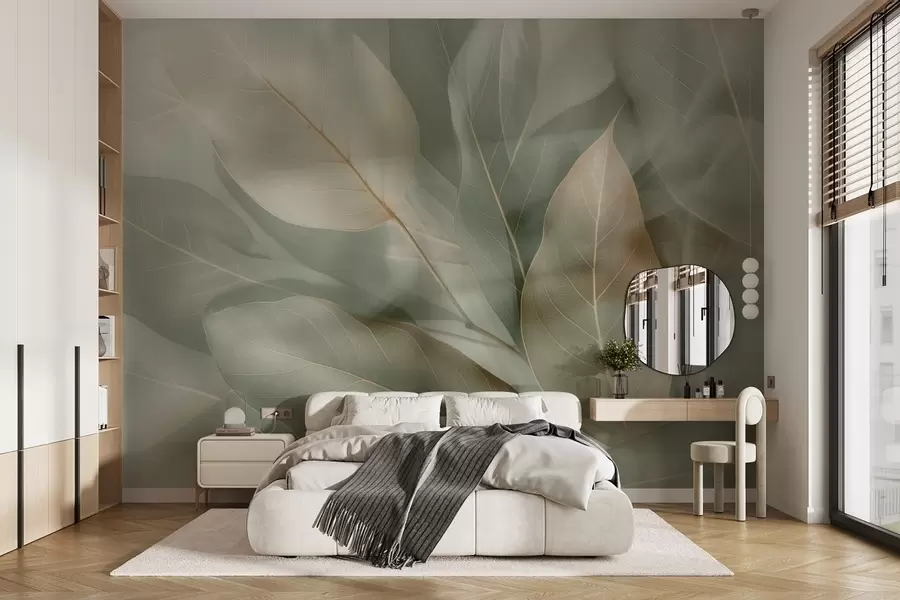 wall murals Delicate leaves w04511