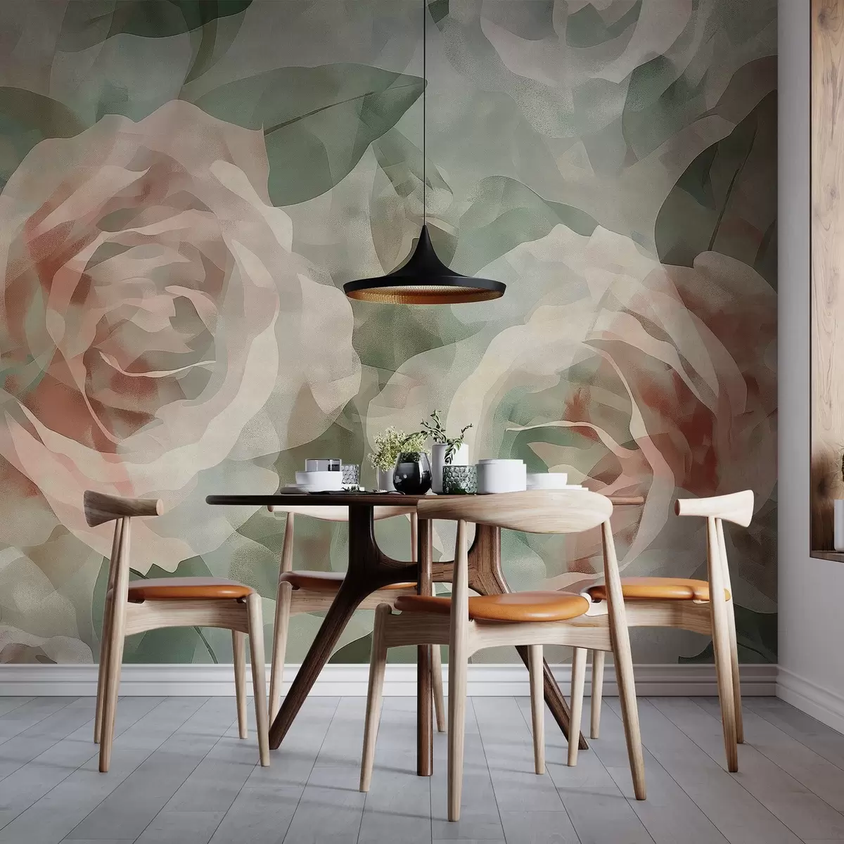wall murals Large roses w04515