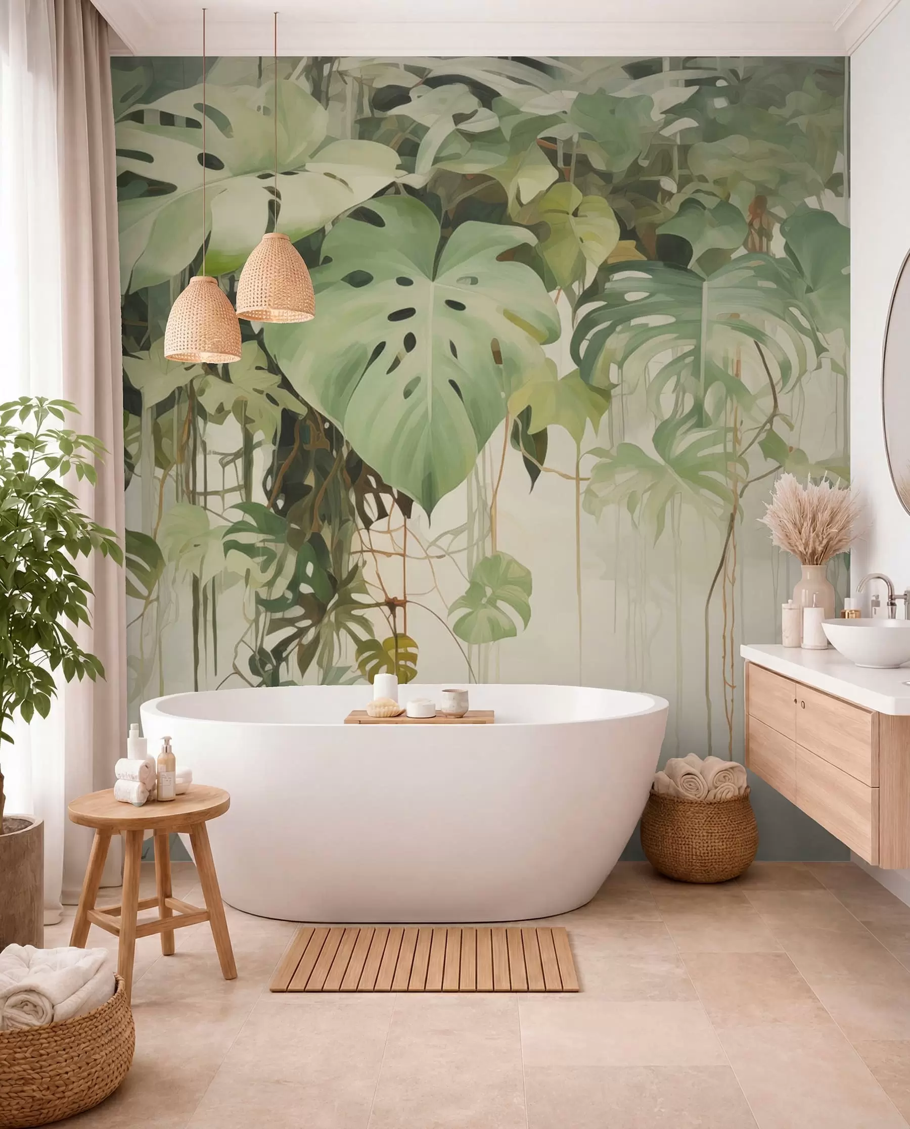 wall murals Monstera Canopy w04525