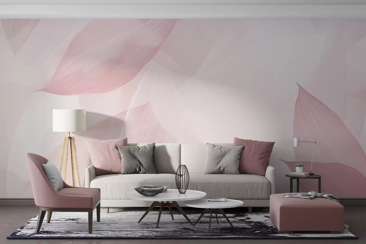 wall murals Sharp leaves w04517