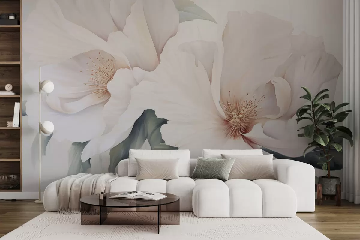 wall murals Huge flowers w04533