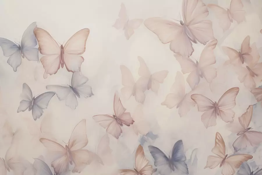 wall murals Butterflies w04534