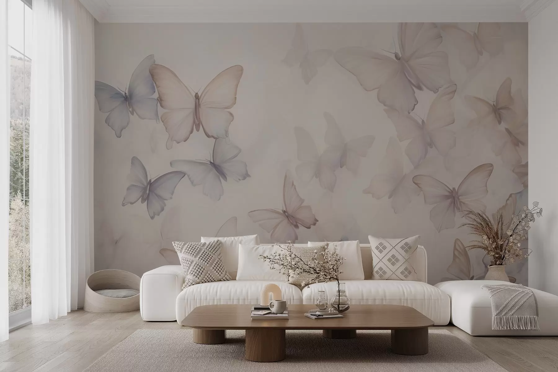 wall murals Butterflies w04534v1