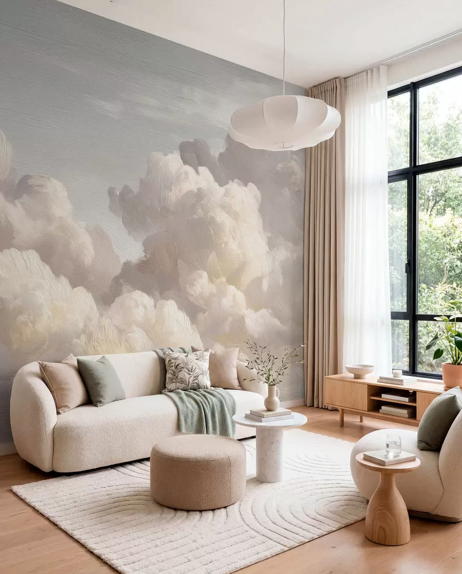 wall murals Clouds in Pearl Light w04550