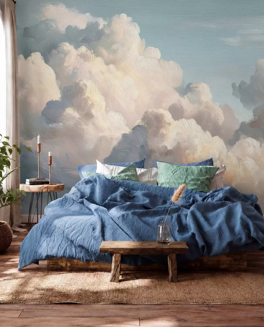 wall murals Clouds in Blue Light w04550v2
