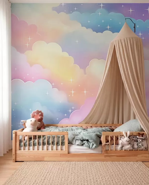 Rainbow Wall Mural for Kids