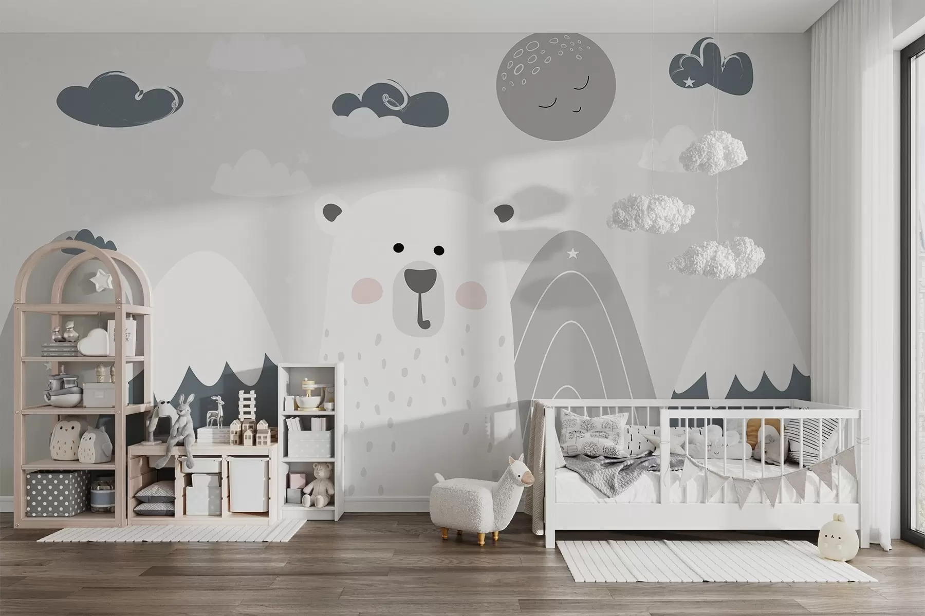 wall murals Bear in the mountains w04586