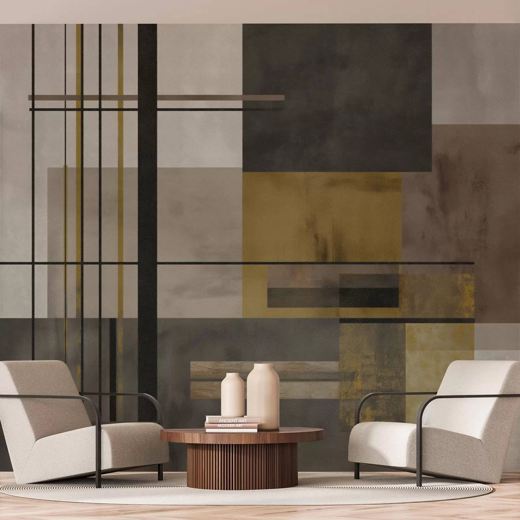 wall murals abstract geometry w04502