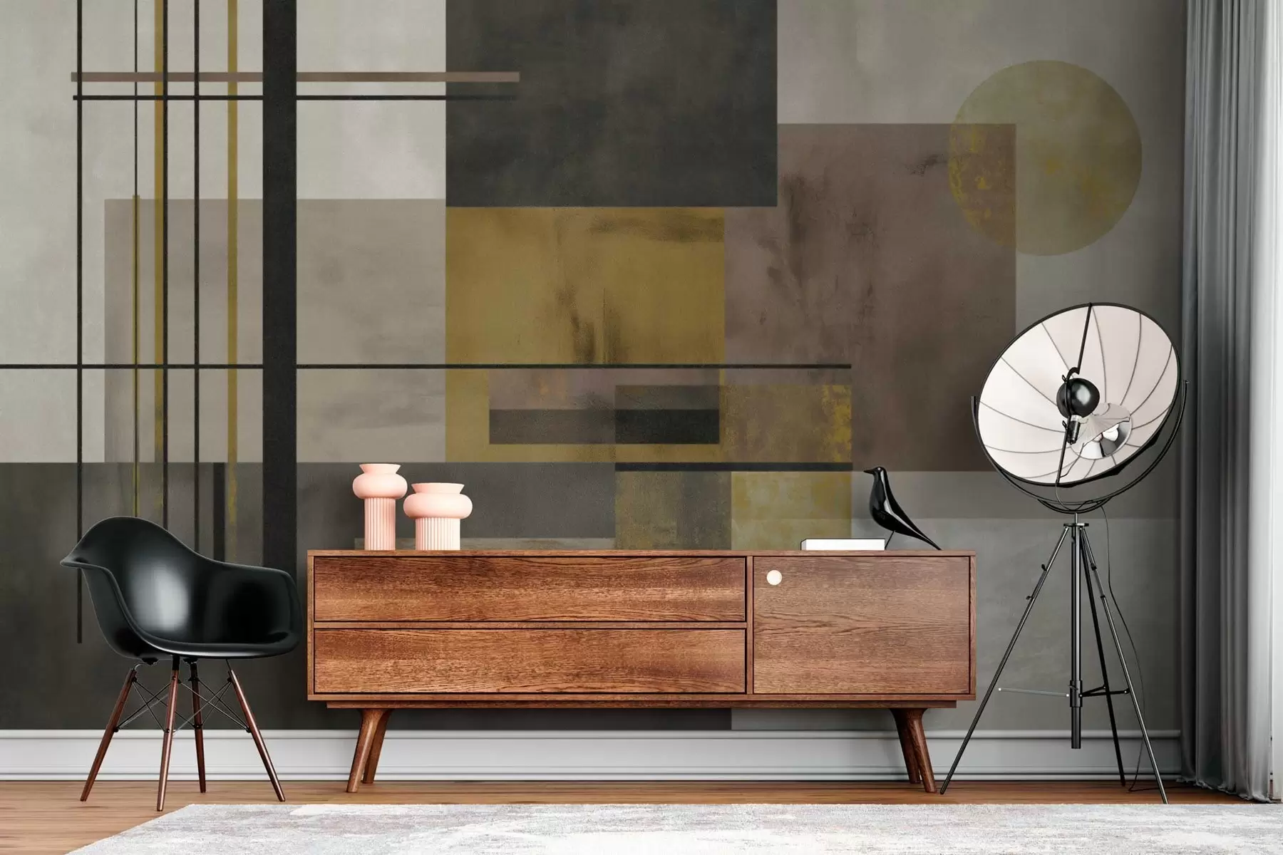 wall murals abstract geometry w04502