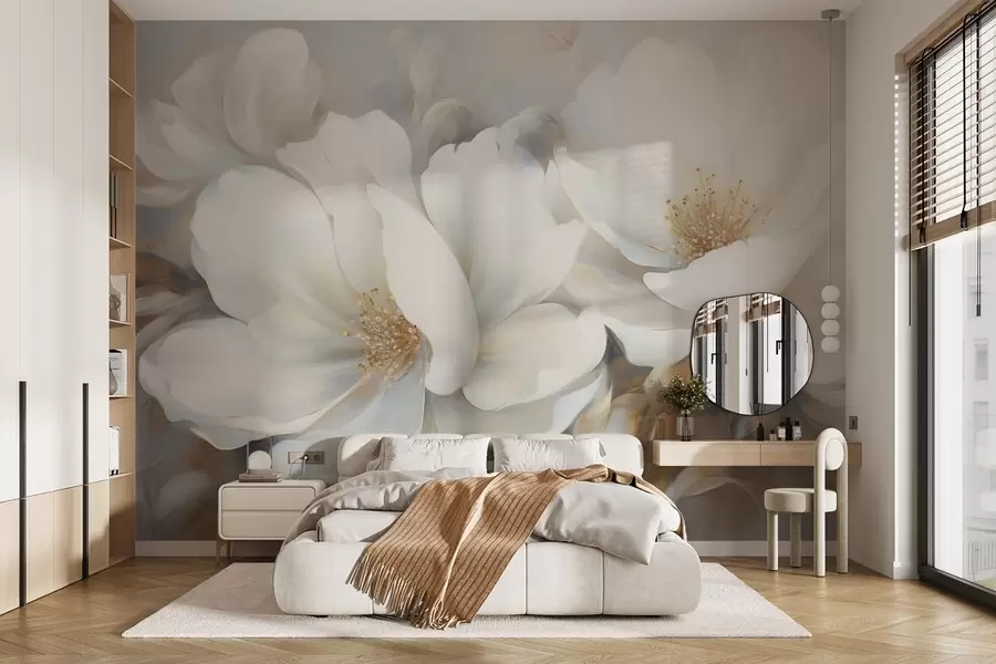wall murals Huge flowers w04594