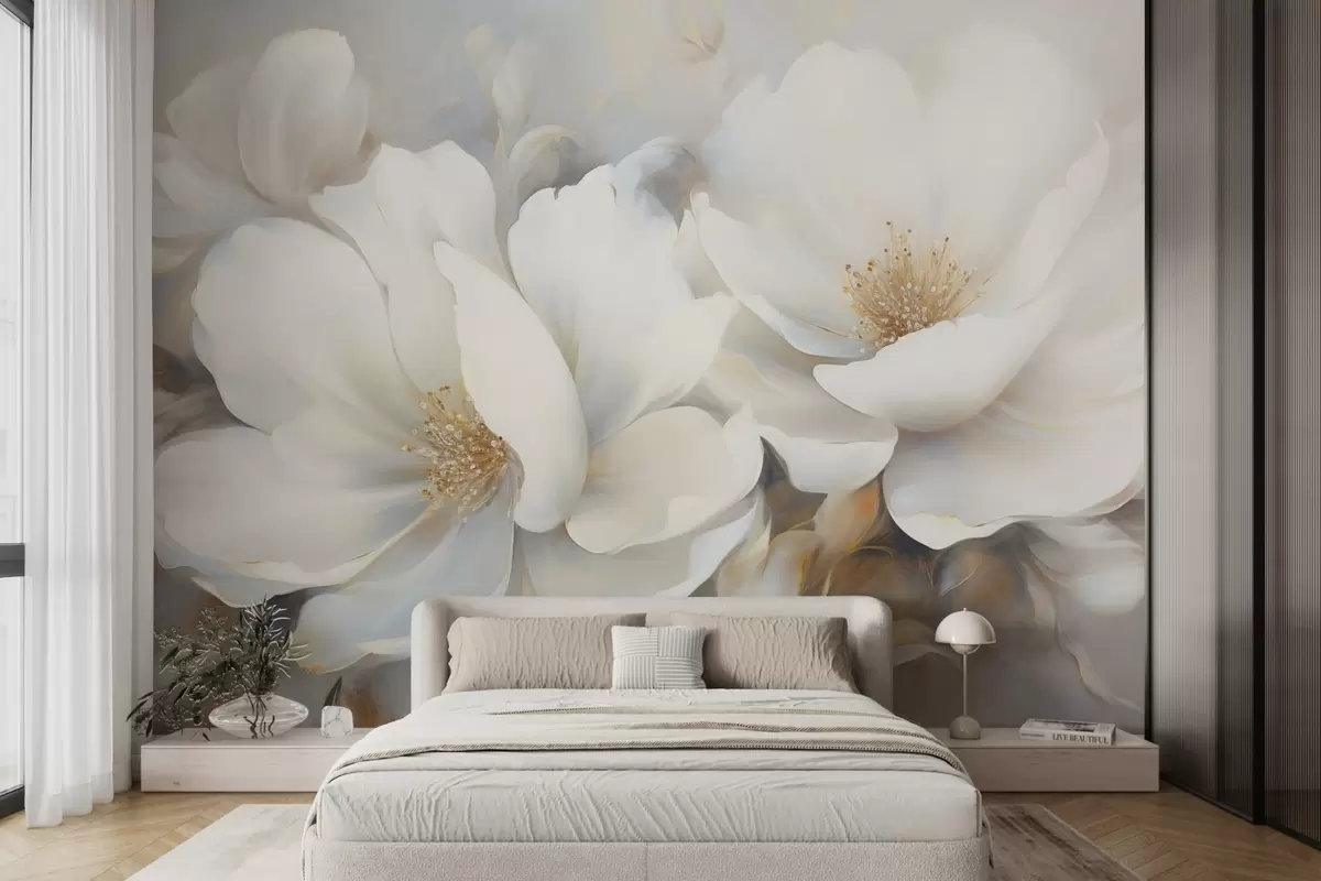 wall murals Huge flowers w04594