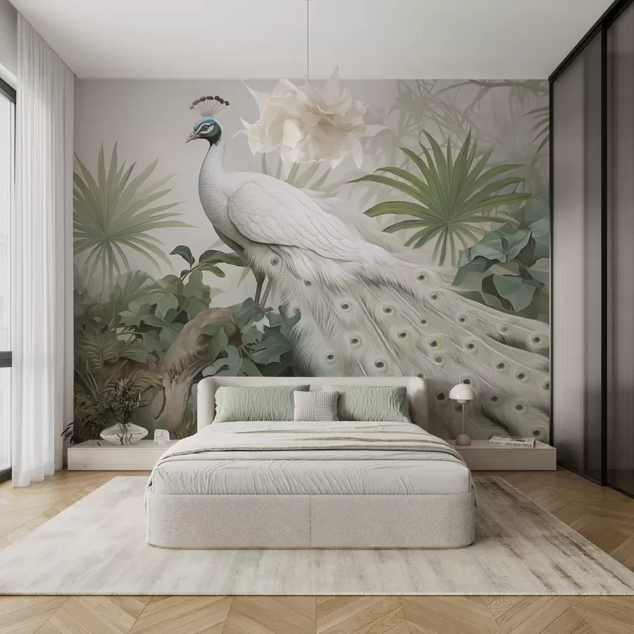 wall murals Peacock w04595