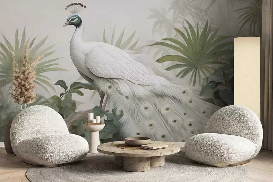 wall murals Peacock w04595