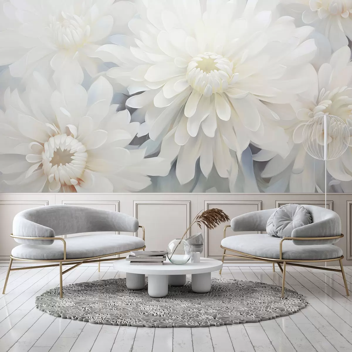 wall murals Chrysanthemums w04596