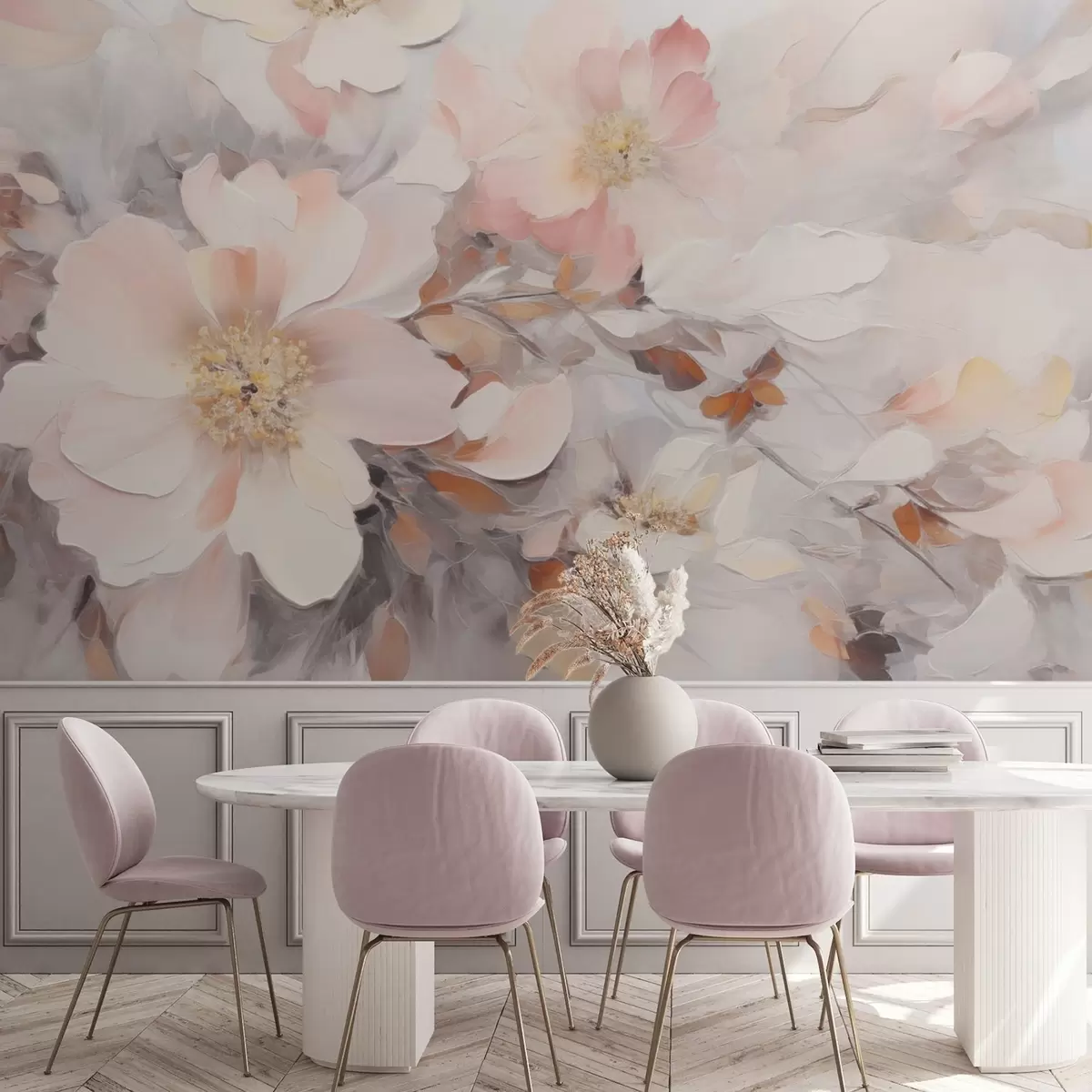 wall murals Abstract flowers w04597