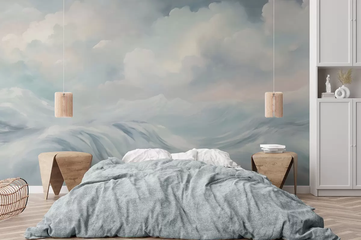 wall murals Clouds and sea w04598