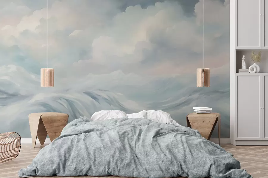 wall murals Clouds and sea w04598