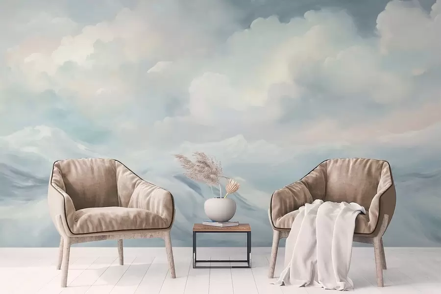 wall murals Clouds and sea w04598