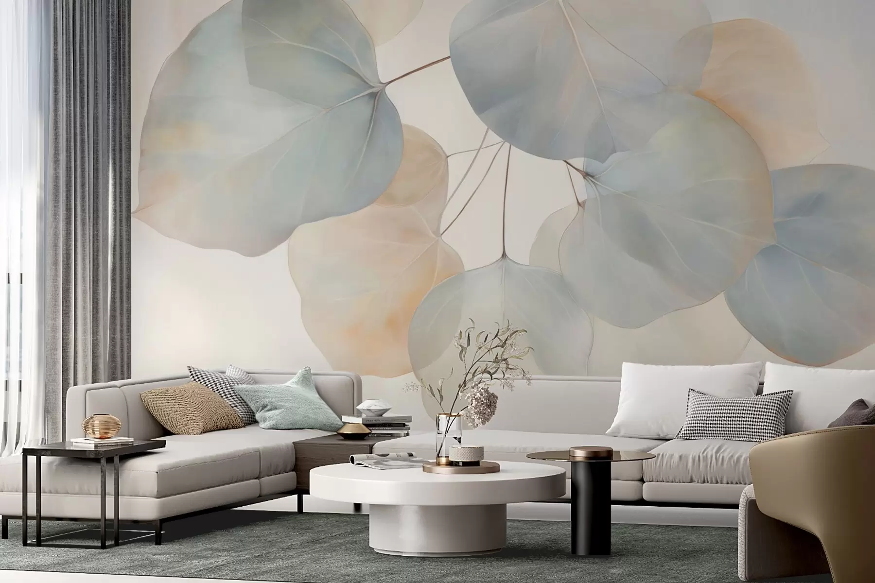 wall murals Huge leaves w04599