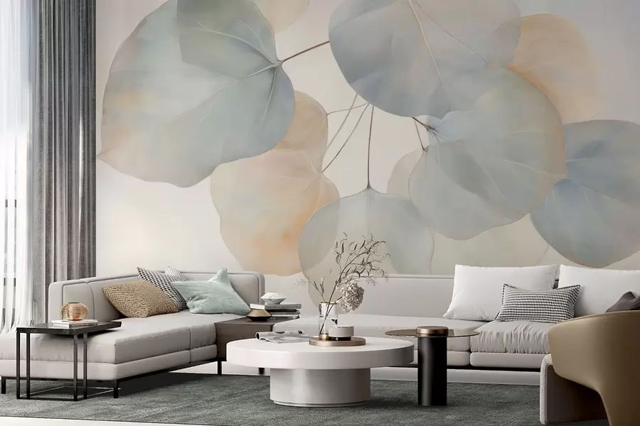 wall murals Huge leaves w04599