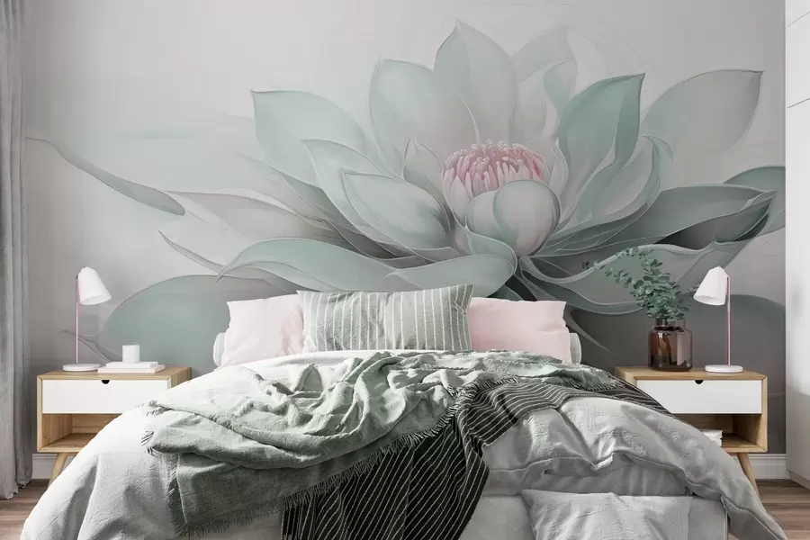 wall murals Mystery of the flower w04563v2