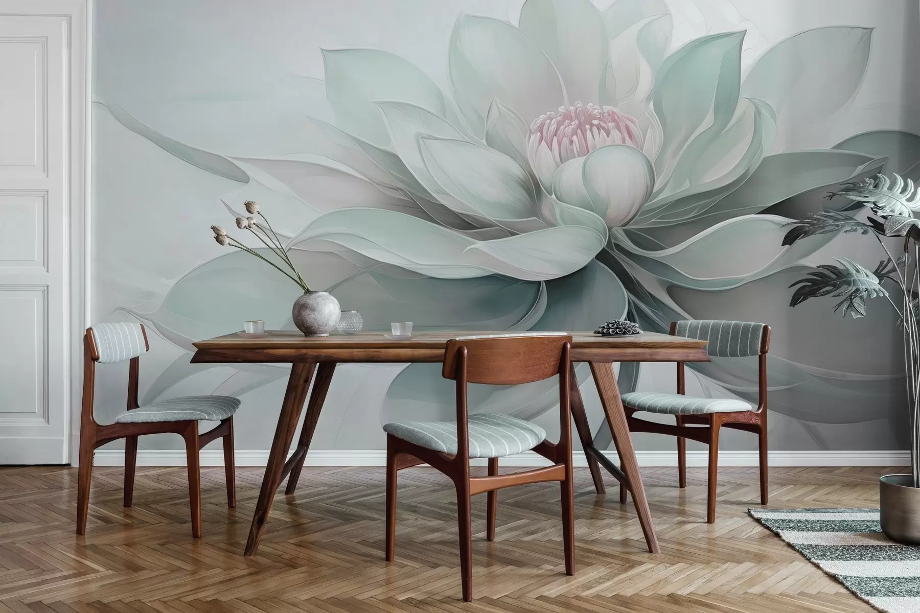 wall murals Mystery of the flower w04563v2