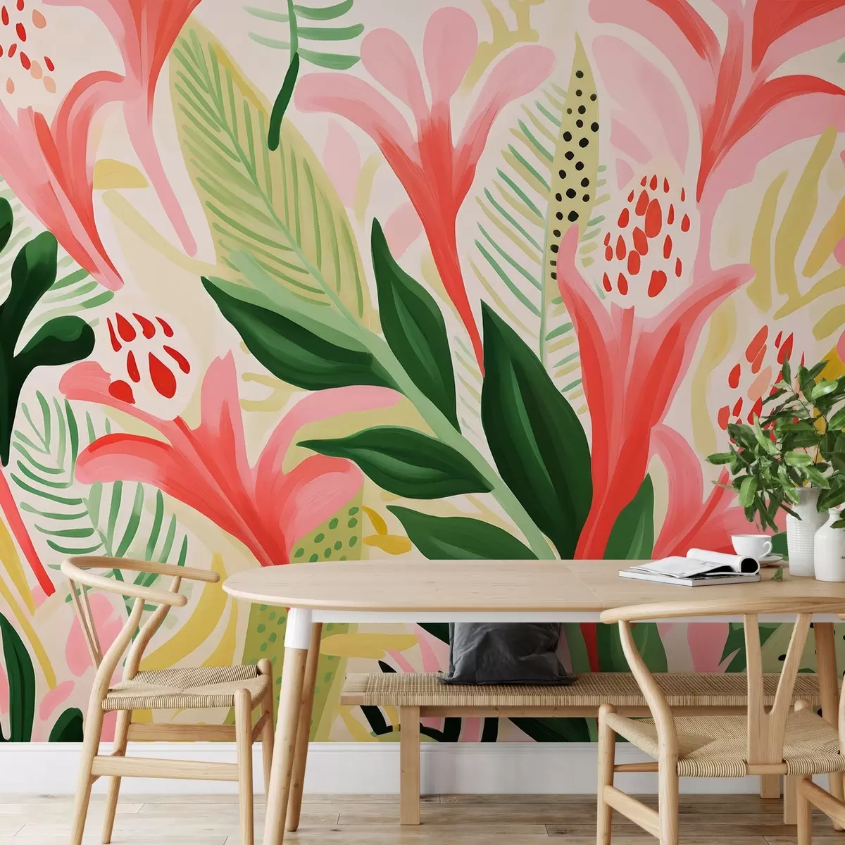 wall murals Flight of colors w04564