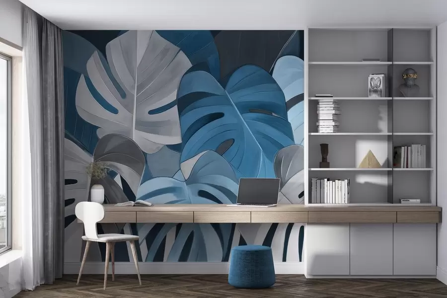 wall murals Leafy rhythm w04568v3